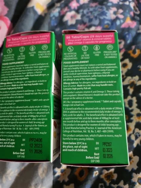 VITABIOTICS PREGNACARE PLUS With Omega 3 56 2 17 50 PicClick UK