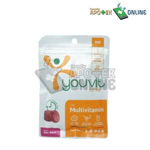 Jual YOUVIT MULTIVITAMIN DEWASA 1 BOX ISI 6 SACHET PACKAGE Kota