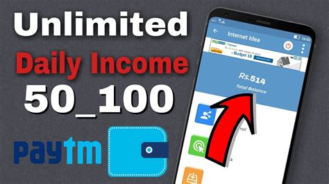 Free Paytm Cash Unlimited Earning App Internet Idea Paytm Cash