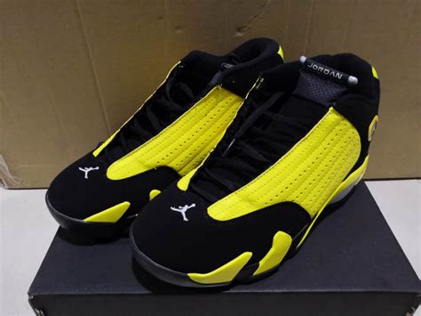 Air Jordan 14 Custom Yellow Black For Sale – The Sole Line