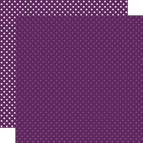 Dots And Stripes Purple Dots 12x12 Patterned Paper Echo Park Paper Co