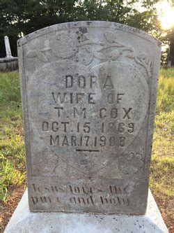 Lettia Dora Keys Cox M Morial Find A Grave