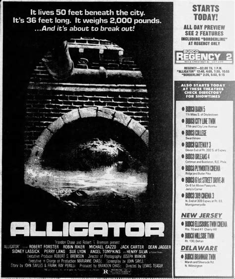 Alligator (1980) | Horror movie posters, Tv ads, Weird facts