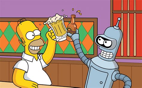 Papel De Parede Ilustra O Desenho Animado Cerveja Os Simpsons