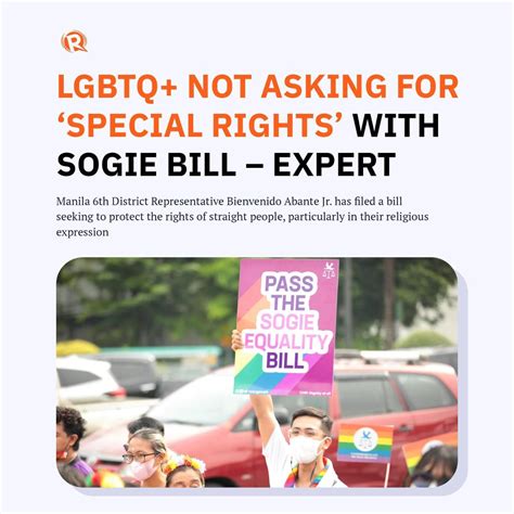 The Proposed Sogie Equality Bill Remains Pending In Congress After More