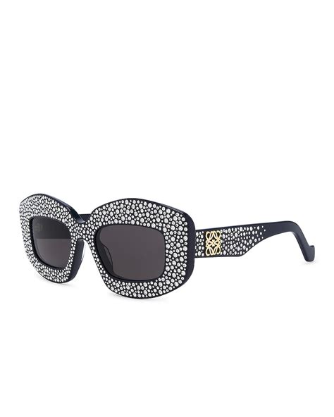 Loewe Chunky Anagram Starry Night Avant Premiere Sunglasses In Shiny