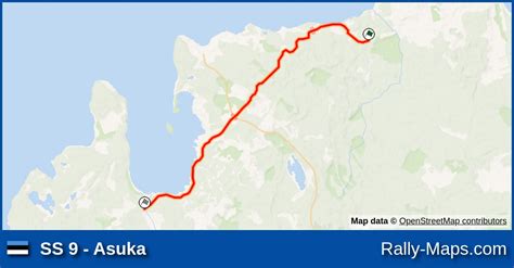 Ss 9 Asuka Stage Map Ralli Estonia 1978 Emv 🌍 Rally