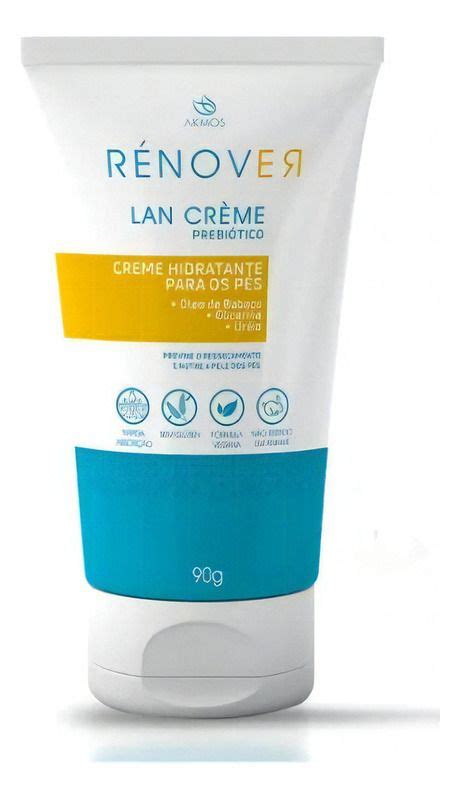 Renover Lan Creme Prebiótico Creme Hidratante Para Os Pés 90g Akmos R