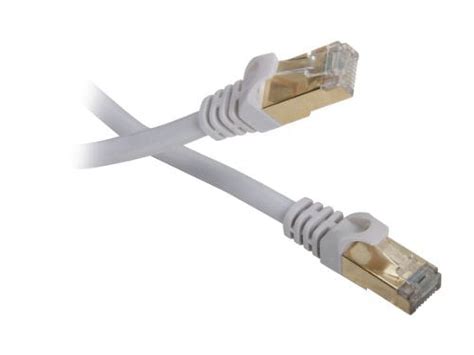 Rosewill 7 Feet Cat 7 Shielded Twisted Pair Networking Cable White Rcnc 11059