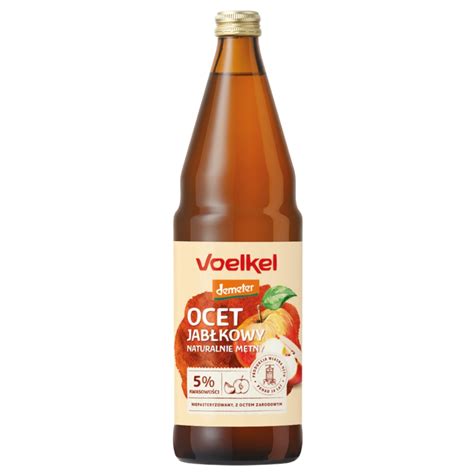 Voelkel Ocet jabłkowy Bio naturalna fermentacja 5 kwasowości 750