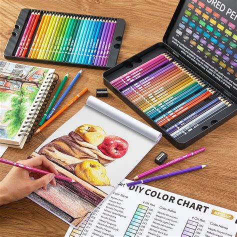 mua shuttle art  metallic colored pencils colored pencils  adult