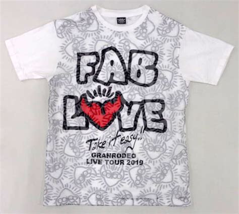 T Shirt Male Idol Granrodeo Mesh T Shirt White S Size Granrodeo Live