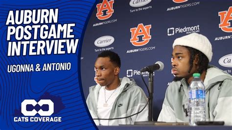 Auburn Postgame Interview Ugonna Antonio 02 17 2024 YouTube