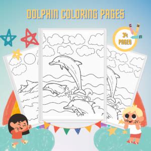 Coloriage Dauphin Pour Enfants Pdf Imprimables Gratuits