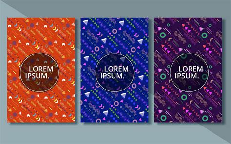 Modern abstract cover background set 1012939 Vector Art at Vecteezy