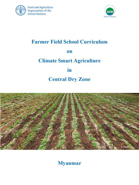 Farmer Field School curriculum on Climate Smart Agriculture in Central ...