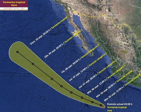 Tormenta Tropical Jova Se Forma Cerca Del Pac Fico