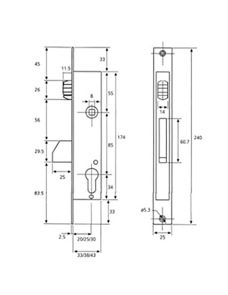 Cerradura Para Perfiles Met Licos Rodillo Palet N Ai Inox Tesa