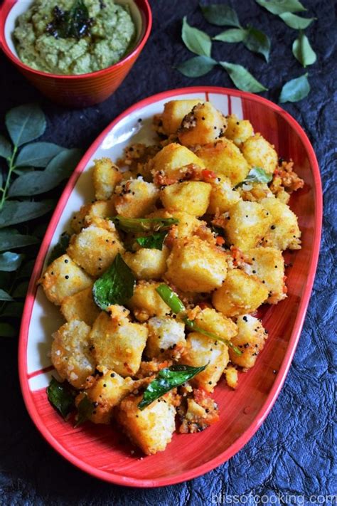 Masala Idli Or Fried Idly Bliss Of Cooking