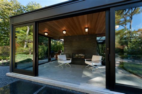 Glass House In The Garden Modern Patio Boston By Flavin Architects