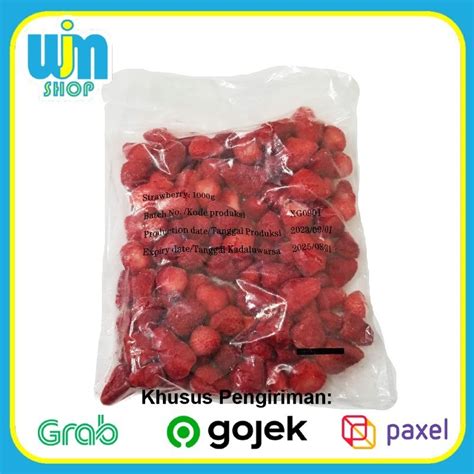 Jual Buah Strawberry Beku 1kg Frozen Fruit Makassar Shopee Indonesia