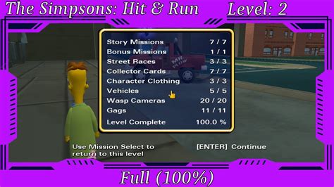 The Simpsons Hit Run Level Youtube