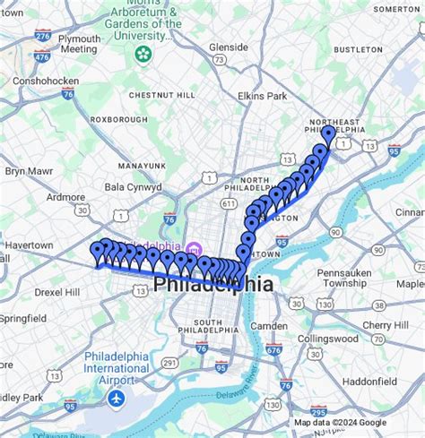 Market Frankford Line Map – Map Of The Usa With State Names