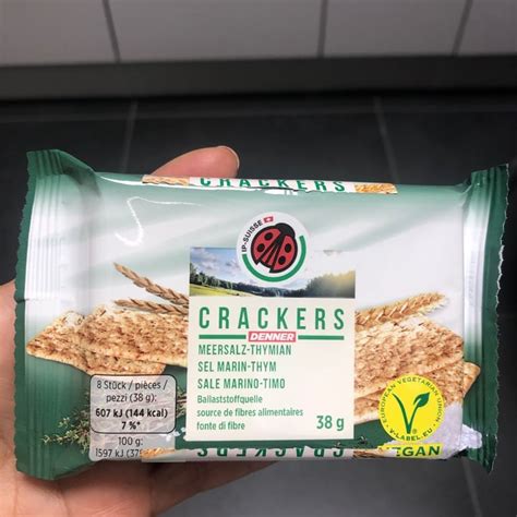 Denner Crackers Crackers Meersalz Thymian Review Abillion