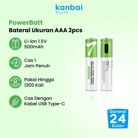 Jual Smartoools Battery Aaa Type C V Rechargeable Pcs Original