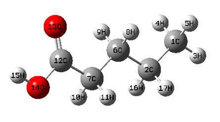 Model Molecular structure of Valeric acid | Download Scientific Diagram