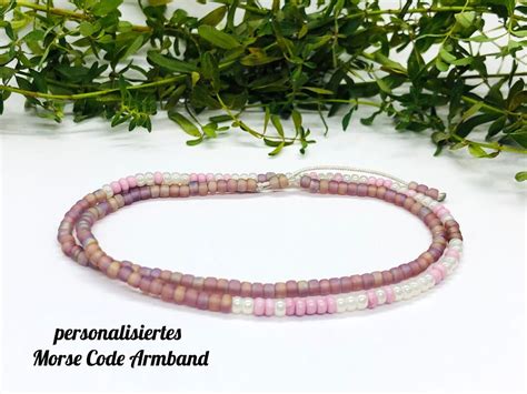 Bracelet En Code Morse Personnalis Bijoux Personnalis S Etsy France