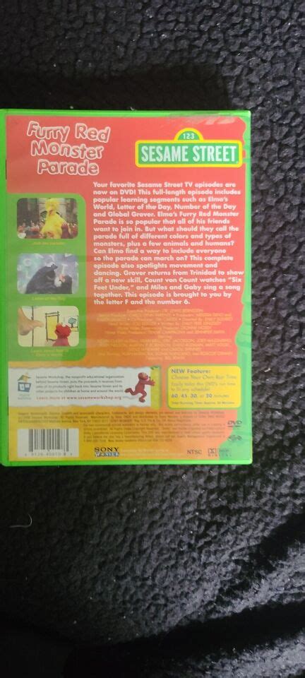 Sesame Street Furry Red Monster Parade Dvd 2007 891264001083 Ebay