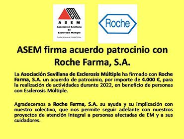 Sevilla Asem Firma Acuerdo De Patrocinio Con Roche Farma S A