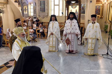 Patriarch Of Antioch Presided Over The Divine Liturgy In The Church Of