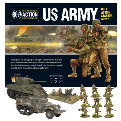 Buy Wargames Delivered Bolt Action Miniatures Us Army Starter Army