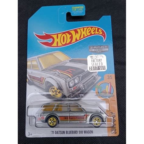 HOT WHEELS 風火輪 71 DATSUN 藍鳥 510 WAGON ZAMAC 工廠密封 蝦皮購物