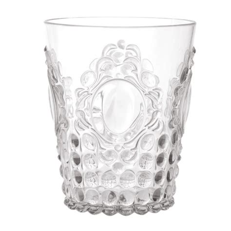 Set 6 Bicchieri Acqua Baci Milano In Melamina Verre Gioielli