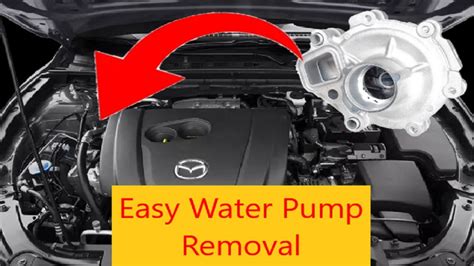 Mazda Water Pump The Easy Way Youtube