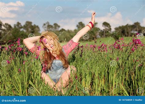 Happy Girl In Summer Stock Image Image Of Girls Teenager 14734859