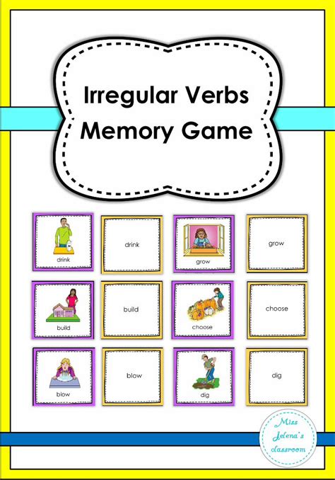 Pdf Irregular Verbs Memory Gamemsuhlandenglishclass Weebly