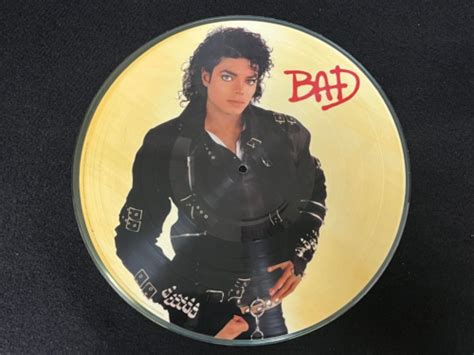 Michael Jackson Bad Picture Disc Vinyl Ebay