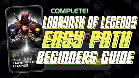 Labrynth Of Legends Easy Path Guide For Beginners Marvel Contest Of Champions Youtube