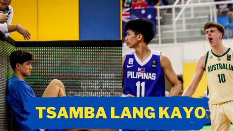 AUSTRALIA U16 Ginulat Ang BATANG GILAS Hindi Pala Mag Ka LEVEL JOSH