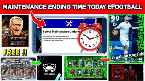 Maintenance End Time Today In Efootball Mobile Pes Server