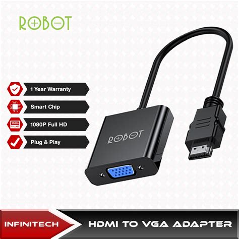 Jual Robot Rhv Kabel Hdmi To Vga Converter Adapter Laptop Tv