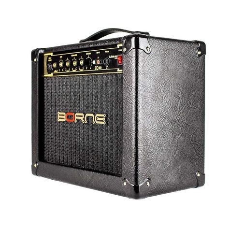 CUBO AMPLIFICADOR PARA GUITARRA 25W RMS BORNE VORAX 630 PRETA Socó