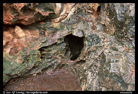 Picturephoto Cave Mouth Where Strong Winds Equalize Pressure Between