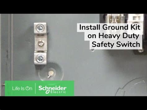 Installing Pkogta Equipment Ground Kit On Heavy Duty Safety Switches