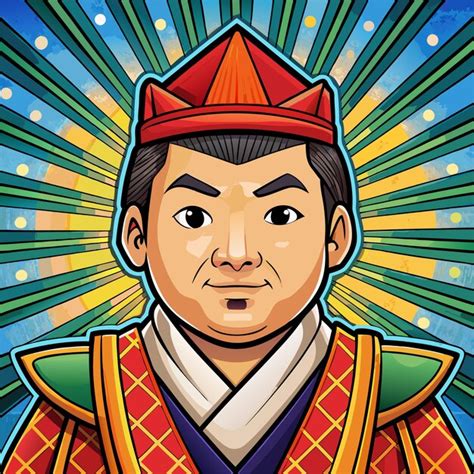 A Cartoon Image Of A Man With A Crown On His Head Premium Ai