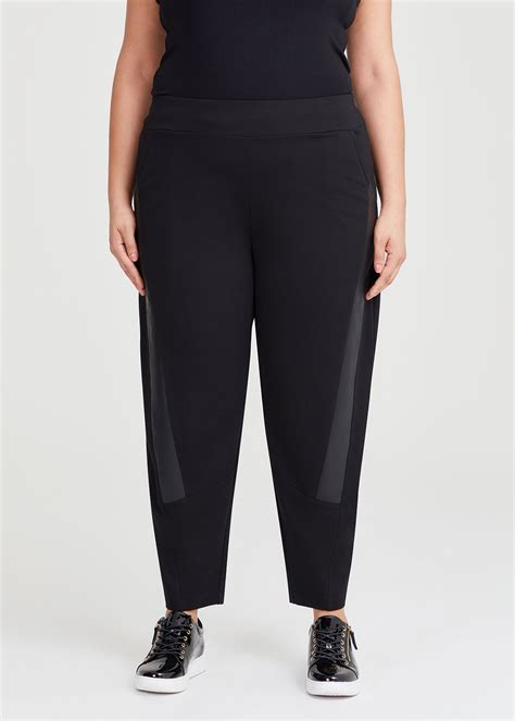 Shop Plus Size Bamboo Ponte Lounge Pant In Black Taking Shape Au